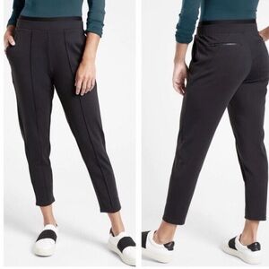 Athleta Venice Heathered Pintuck Pant XS Black